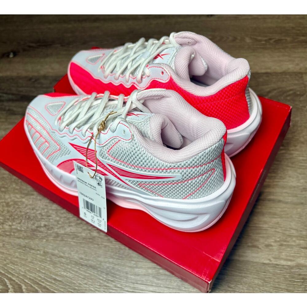 New with tag/box - 5Y - Reebok Press Shoes - Pink/White - Picture 1 of 9